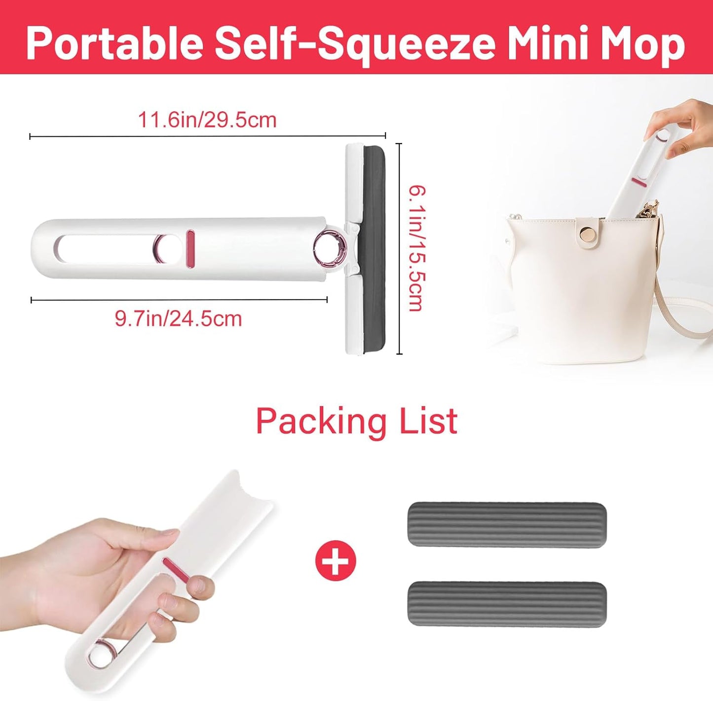 Mopa Giratoria Multifuncional – Limpieza Profunda sin Esfuerzo 🚿✨