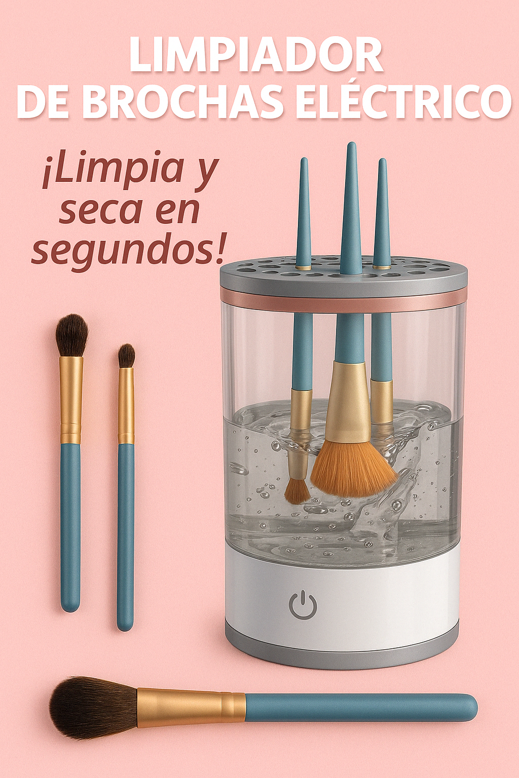 Limpiador Eléctrico de Brochas – ¡Tu maquillaje limpio en segundos! 💄✨
