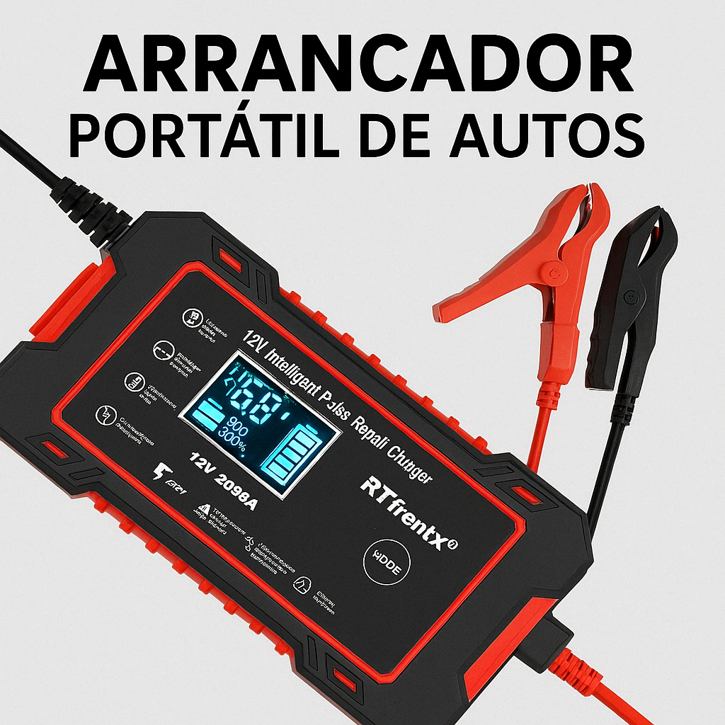Arrancador Portátil de Autos – ¡Nunca más te quedás sin batería! 🚗⚡